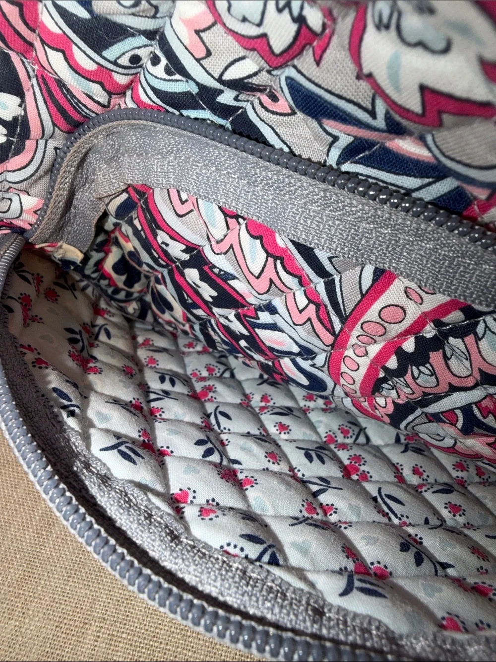 Vera Bradley Quilted Paisley Cosmetic Pouch